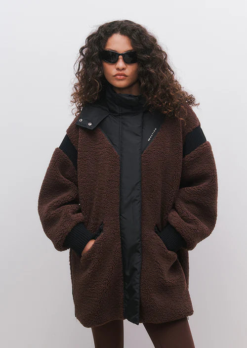 Women's P.E Nation District Jacket in Mahogany