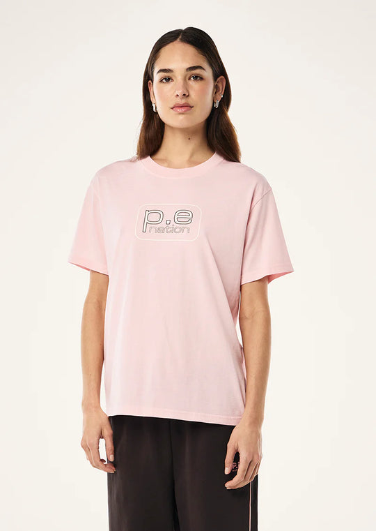 Women's P.E Nation Flux T-Shirt in Chalk Pink