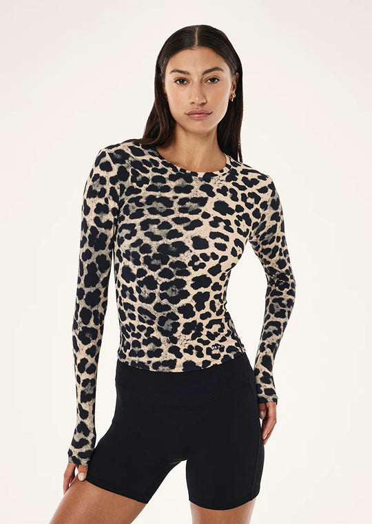 Women's P.E Nation Foundation Long Sleeve Top in Leopard