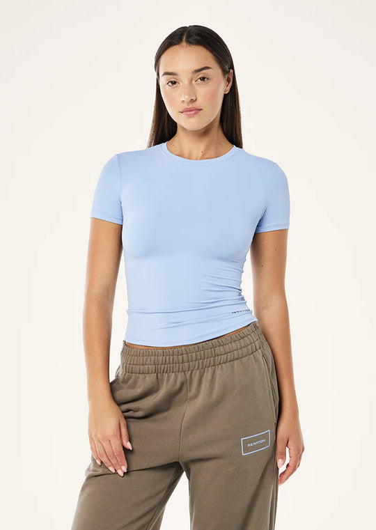 Women's P.E Nation Foundation T-Shirt in Dusty Blue