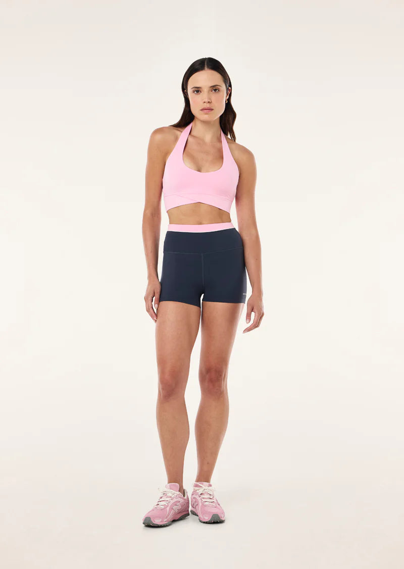 The Reflect 3" Bike Short in Marine Blue is made from our Active Lite fabrication, offering a lightweight, breathable feel designed for fast-paced movement. Cut in a high-rise 3" length, this bike short features contrast detailing at the waistband for a streamlined finish