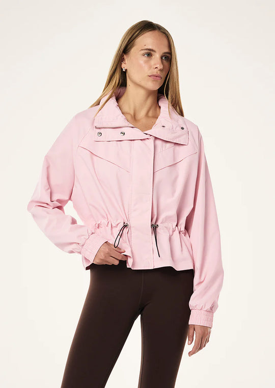 Women's P.E Nation Shelter Jacket in Chalk Pink