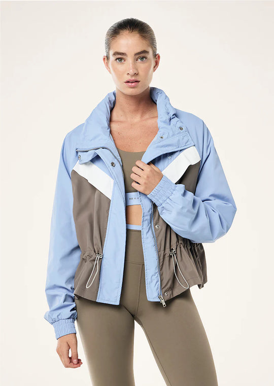 Women's P.E Nation Shelter Jacket in Dusty Blue
