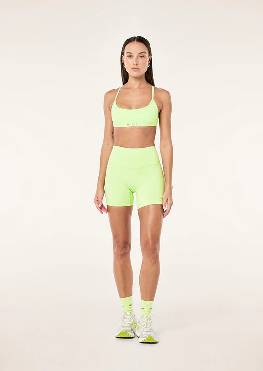 Women's P.E Nation Signature 5" Bike Short Washed Lime