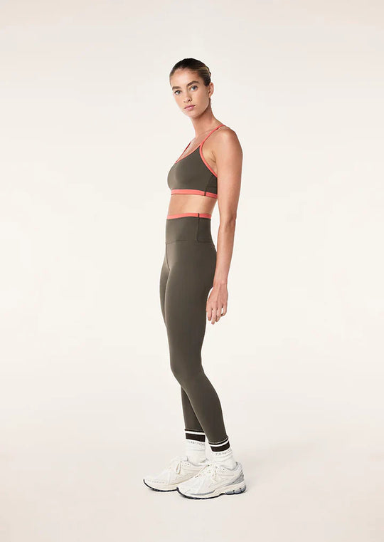 Women's P.E Nation Tarmac Brick Red Sports Bra and Leggings Set