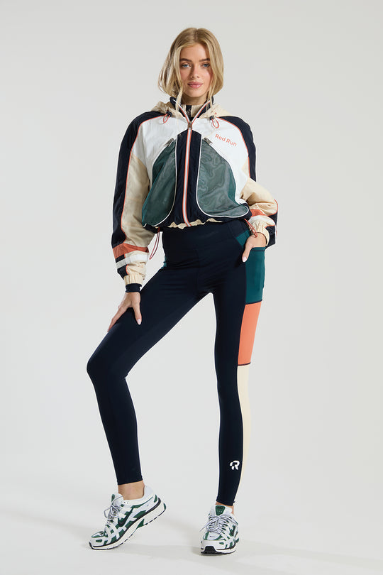 Women's Red Run Elements Track Jacket & Sculptured Legging Set