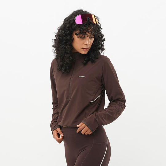 Women's Salomon Coffee Sense Aero Hybrid Pullover