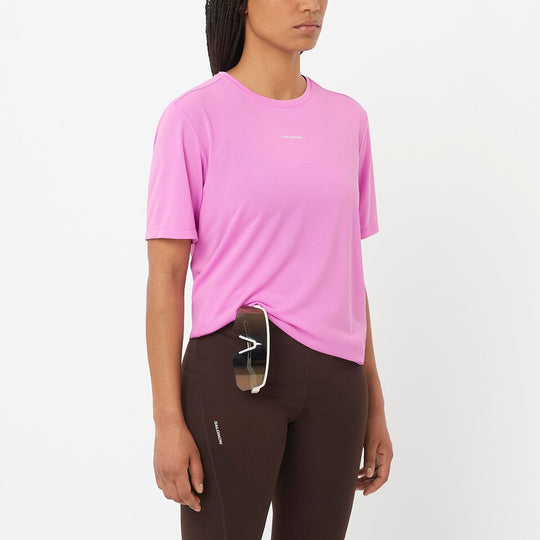Women's Salomon SHKout Core T-Shirt Cyclamen Pink