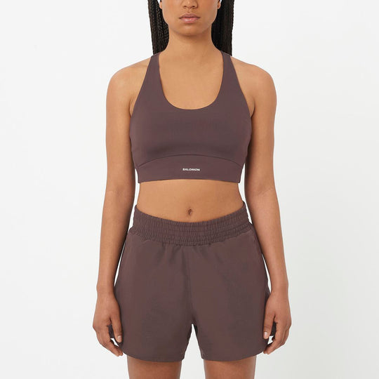 Women's Salomon Shkout Core Coffee Bean Bra