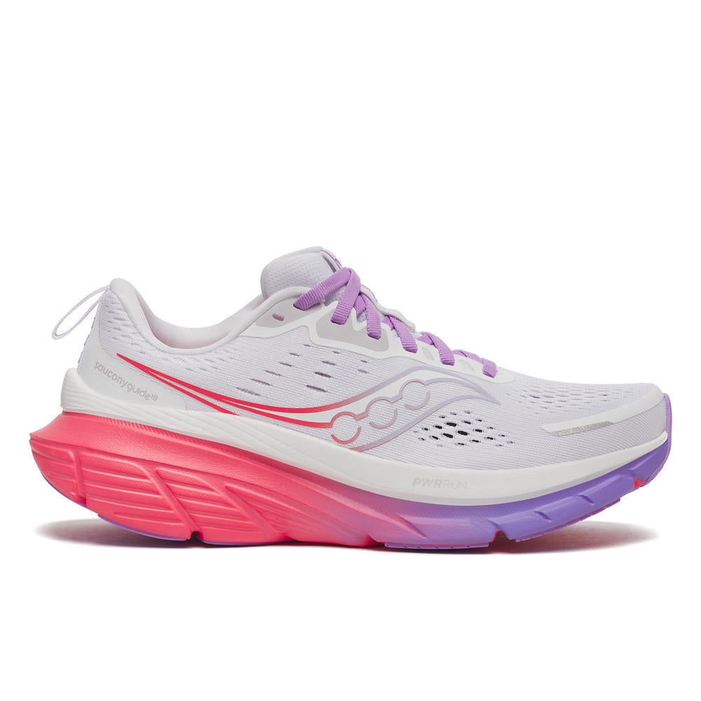 Women's Saucony Guide 18 White/Crocus Trainers