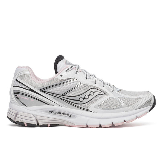 Women's Saucony Progrid Guide 7 White Pink Trainers