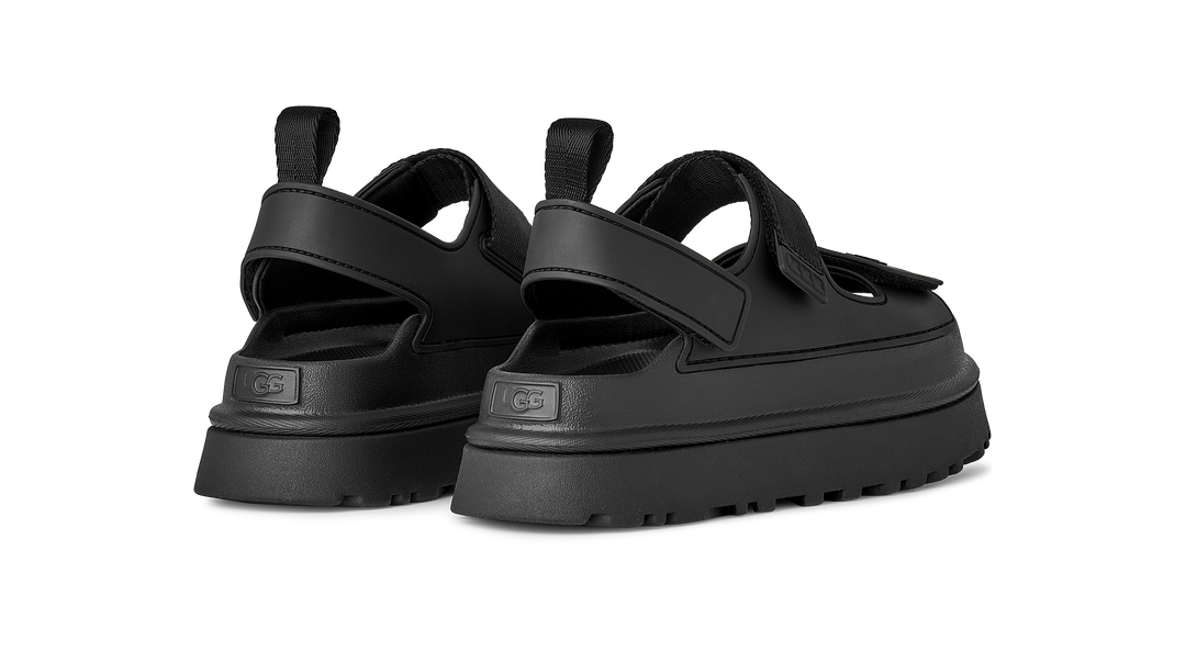 Women's UGG Goldenglow Black Sandals | Free UK Delivery | OD's