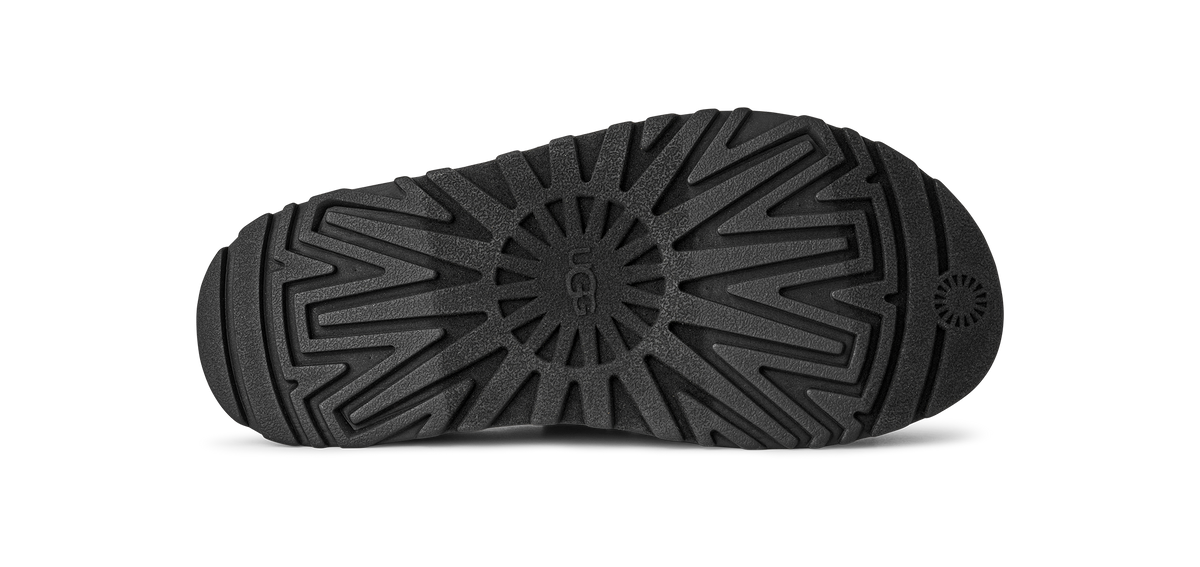 Black sole of a shoe on a white background