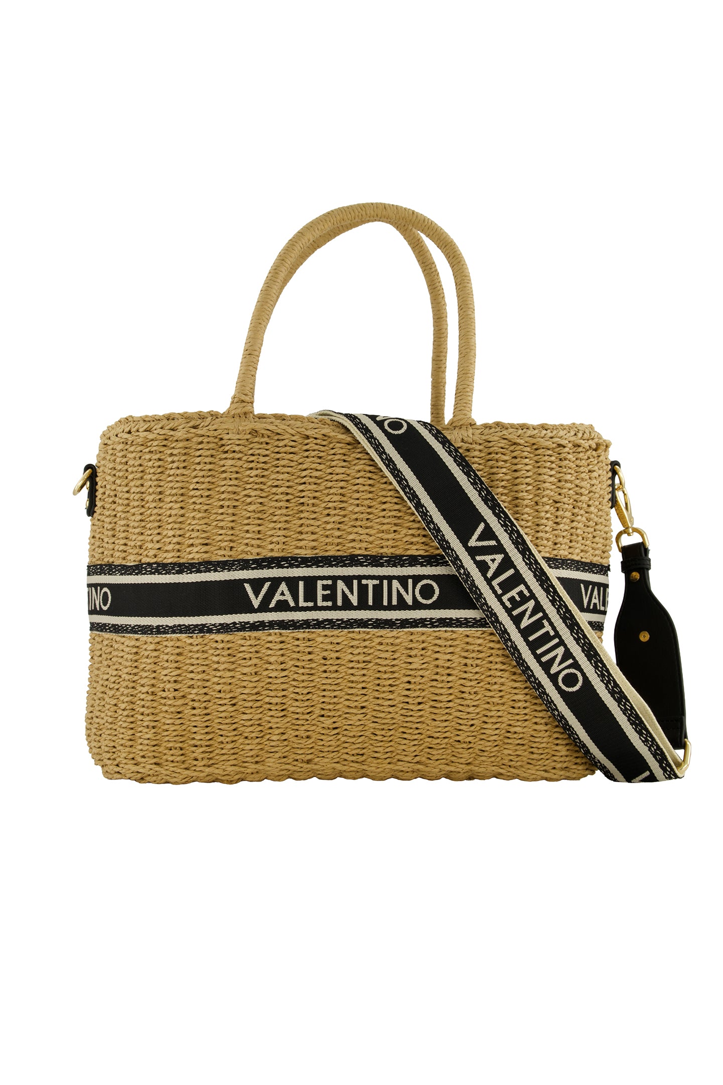 Women's Valentino Boho Shopper in Natural Black