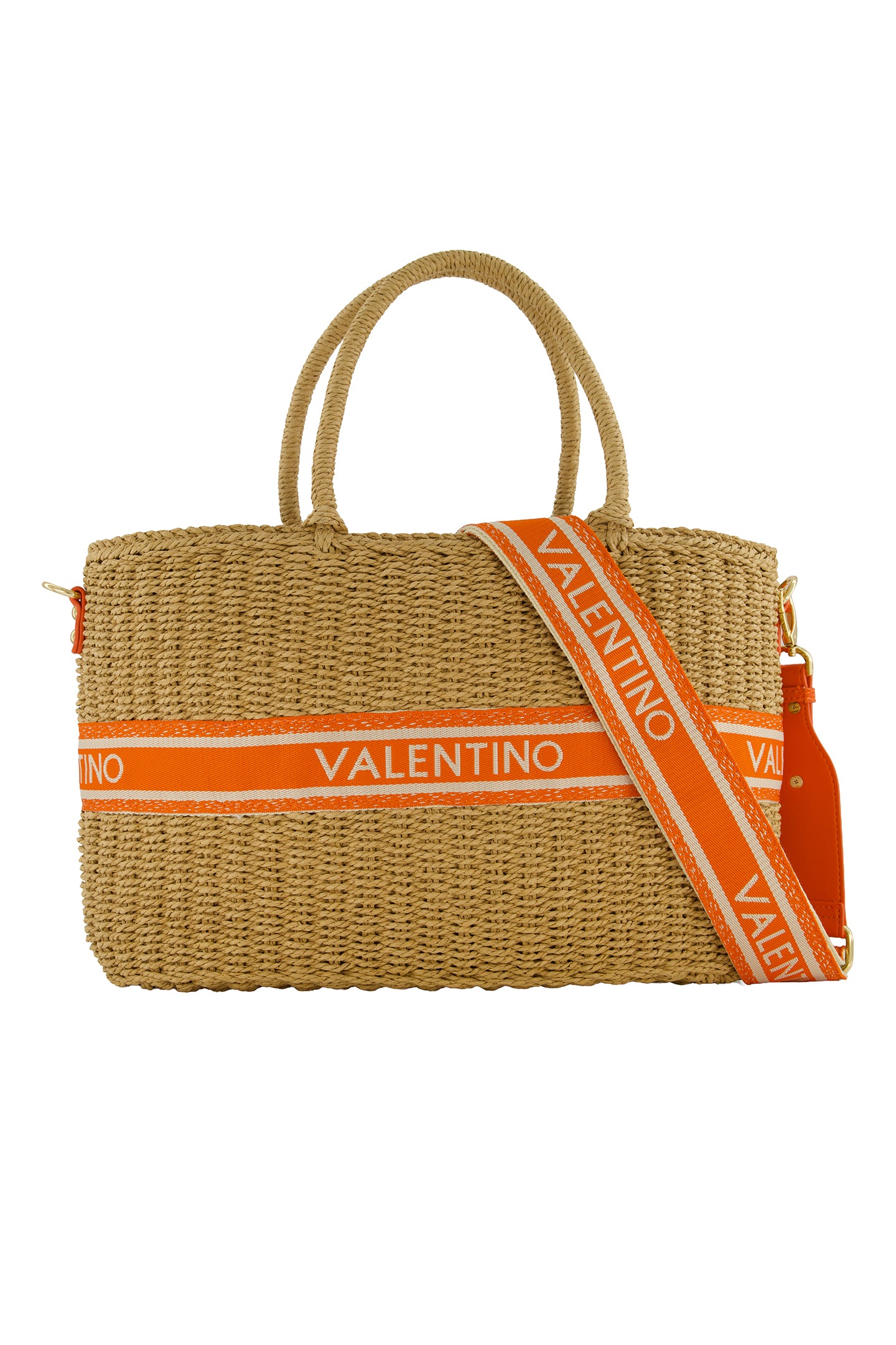 Women's Valentino Boho Shopper in Natural Orange
