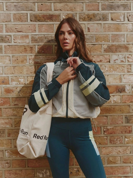 Womens Red Run Skyline Track Jacket & Sculptured Legging Set