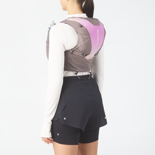 Womens Salomon Advance Skin 12 Hydration Vest Iron/Shadow