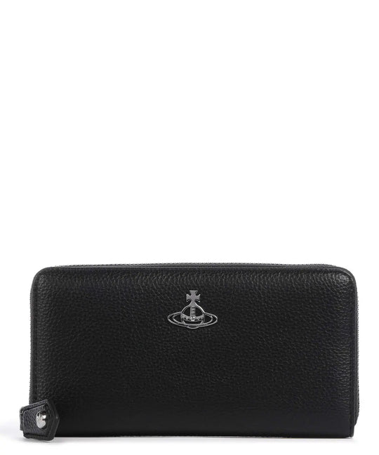 Womens Vivienne Westwood Classic Zip Round Black Wallet