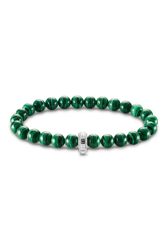 Thomas Sabo Synthetic Malachite Charm Bracelet
