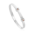 The Clogau Insignia Baby Bangle, a silver sterling bracelet from Clogau, at OD’s Jewellers in St Helens.
