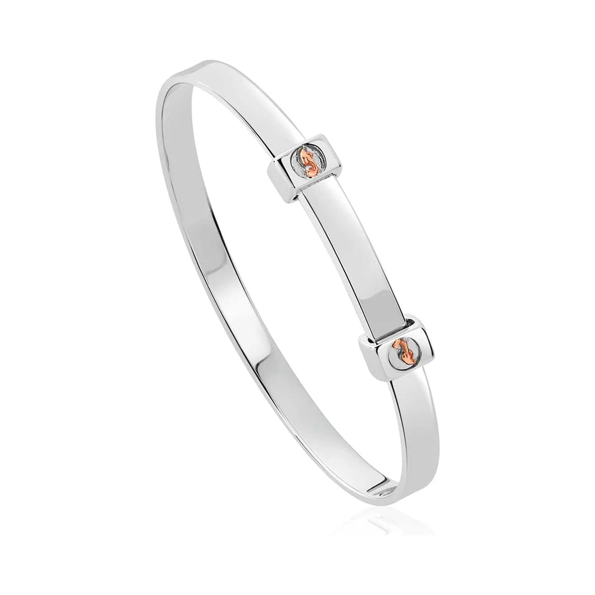The Clogau Insignia Baby Bangle, a silver sterling bracelet from Clogau, at OD’s Jewellers in St Helens.