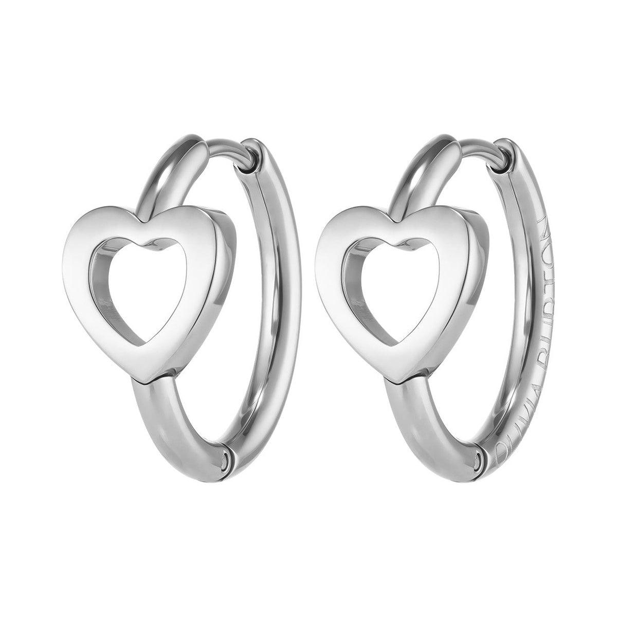 Olivia Burton Kindred Interlink Heart Hoop Earrings