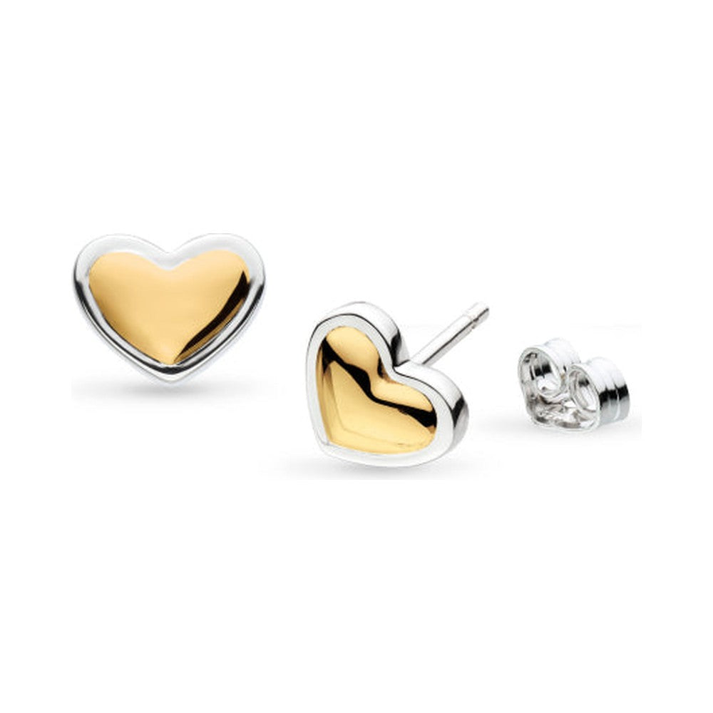 Kit Heath Heart Of Gold Stud Earrings.