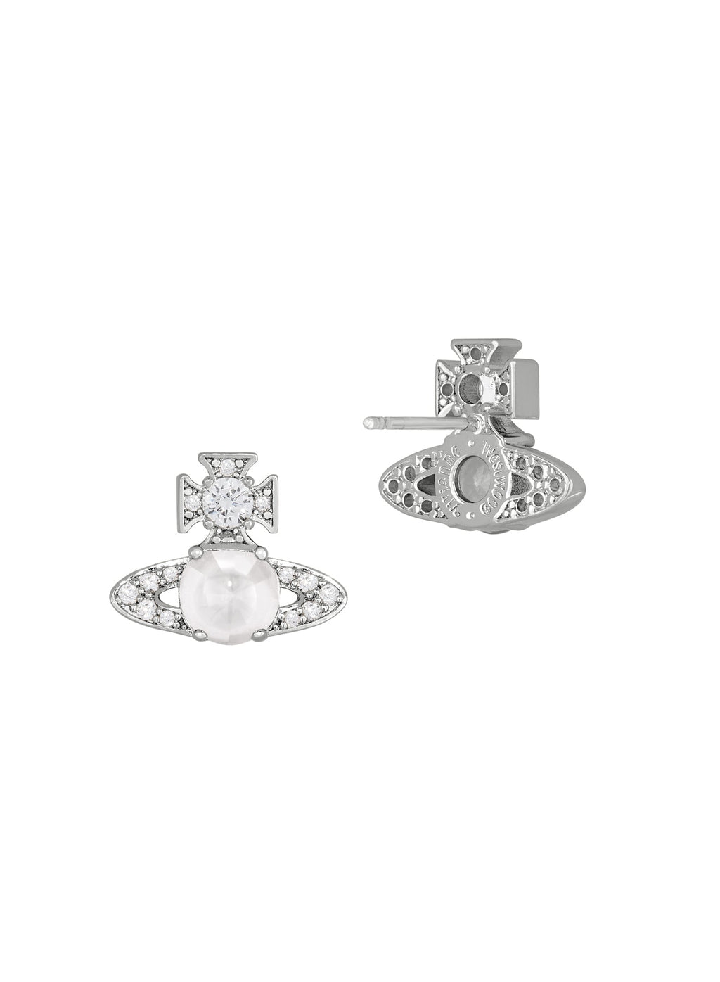 Vivienne Westwood Ondina CZ Stud Earrings 6201038W-02P102 — view 2