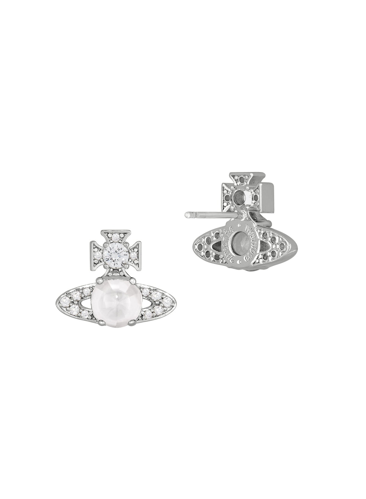 Vivienne Westwood Ondina CZ Stud Earrings 6201038W-02P102 — view 2