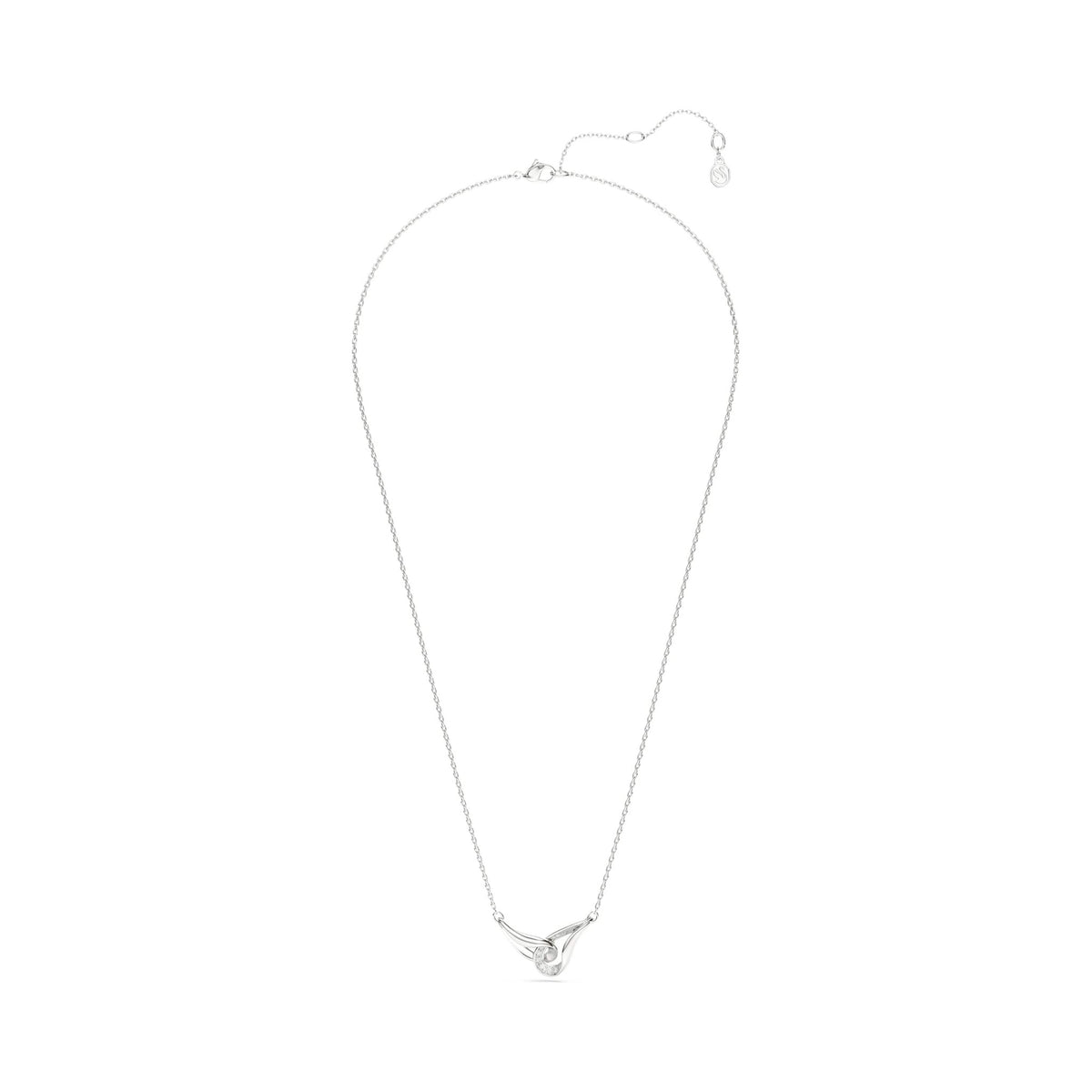 Swarovski Classica Silver Interlocking Zirconia Necklace 5740343
