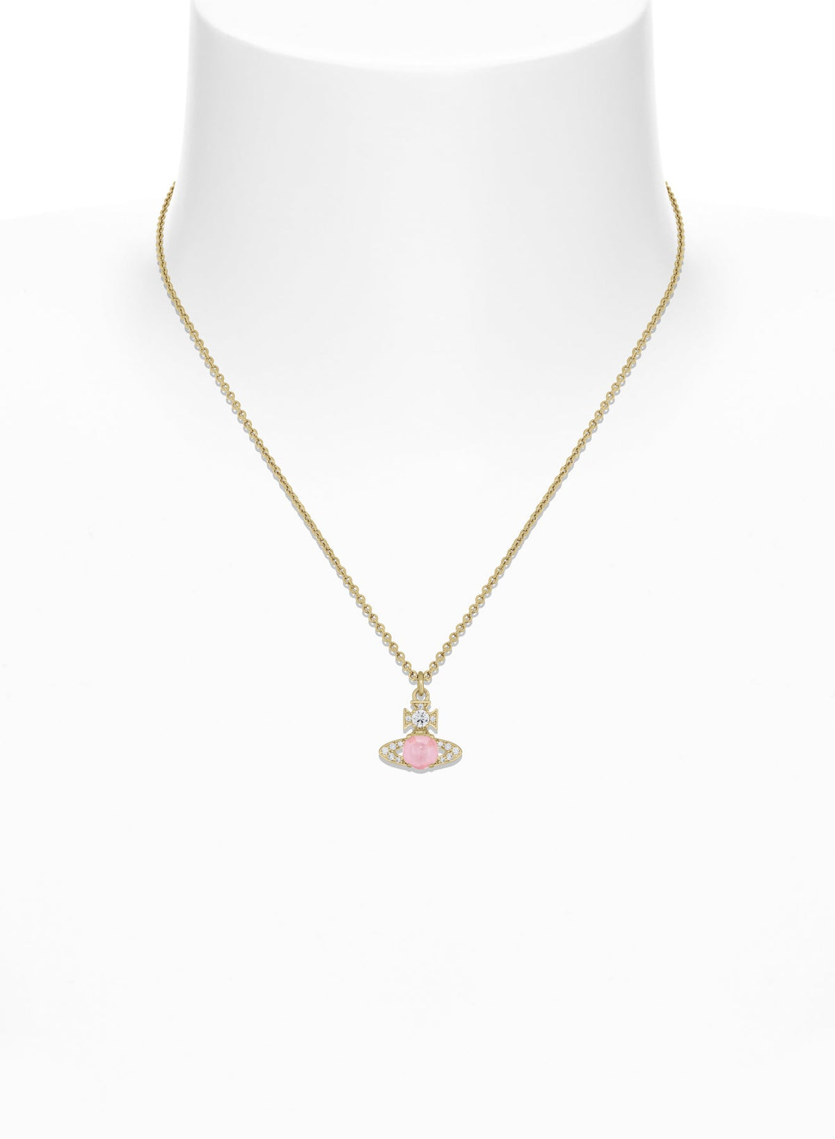 Vivienne Westwood Ondina Pink CZ Necklace 630203JJ-02R604- — view 2