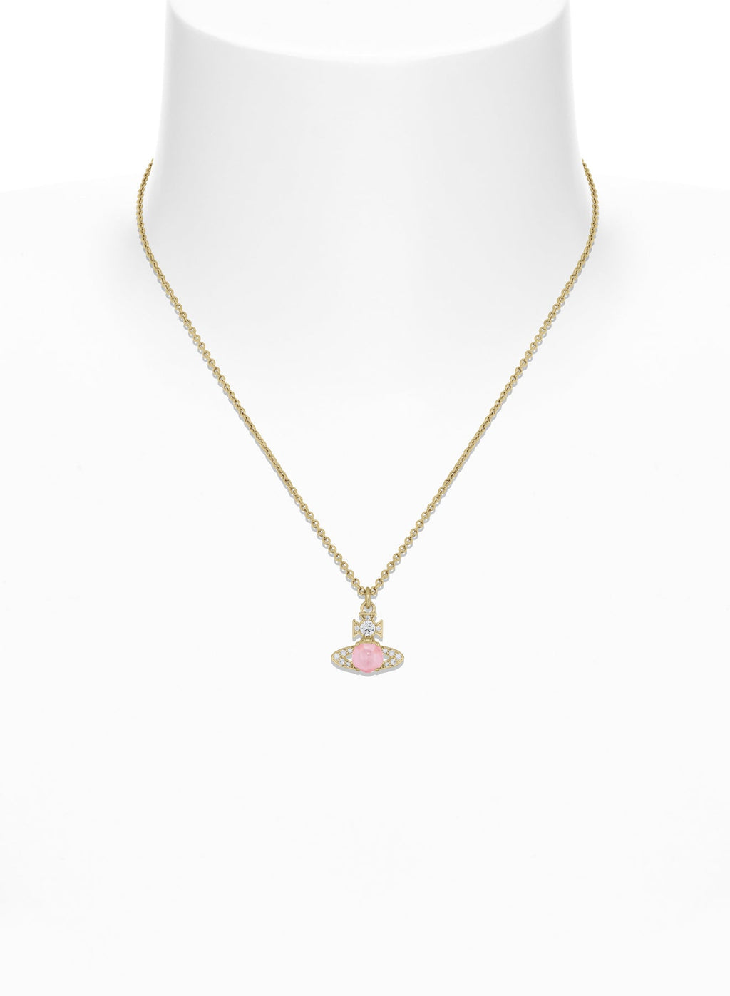 Vivienne Westwood Ondina Pink CZ Necklace 630203JJ-02R604- — view 2