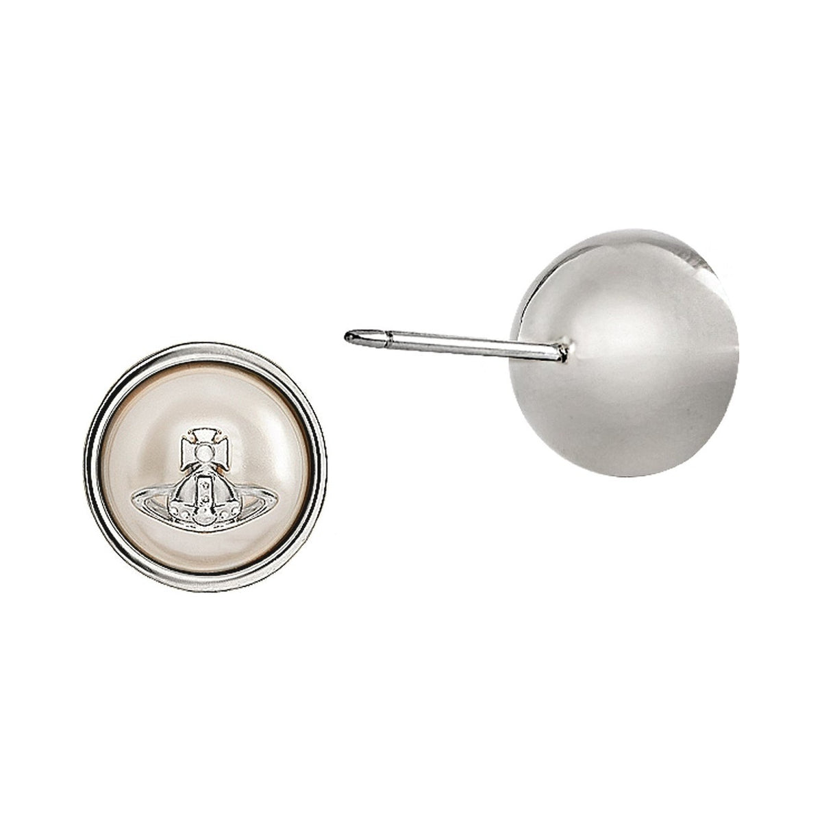 The Vivienne Westwood Olga Pearl Earrings, a platinum plated earrings from Vivienne Westwood, available at OD’s Jewellers in St Helens.