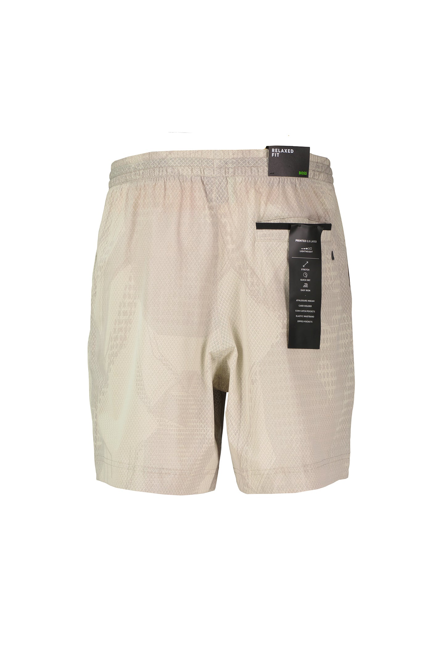 Mens BOSS Green S_Negev Open Beige Relaxed Fit Shorts - image 3