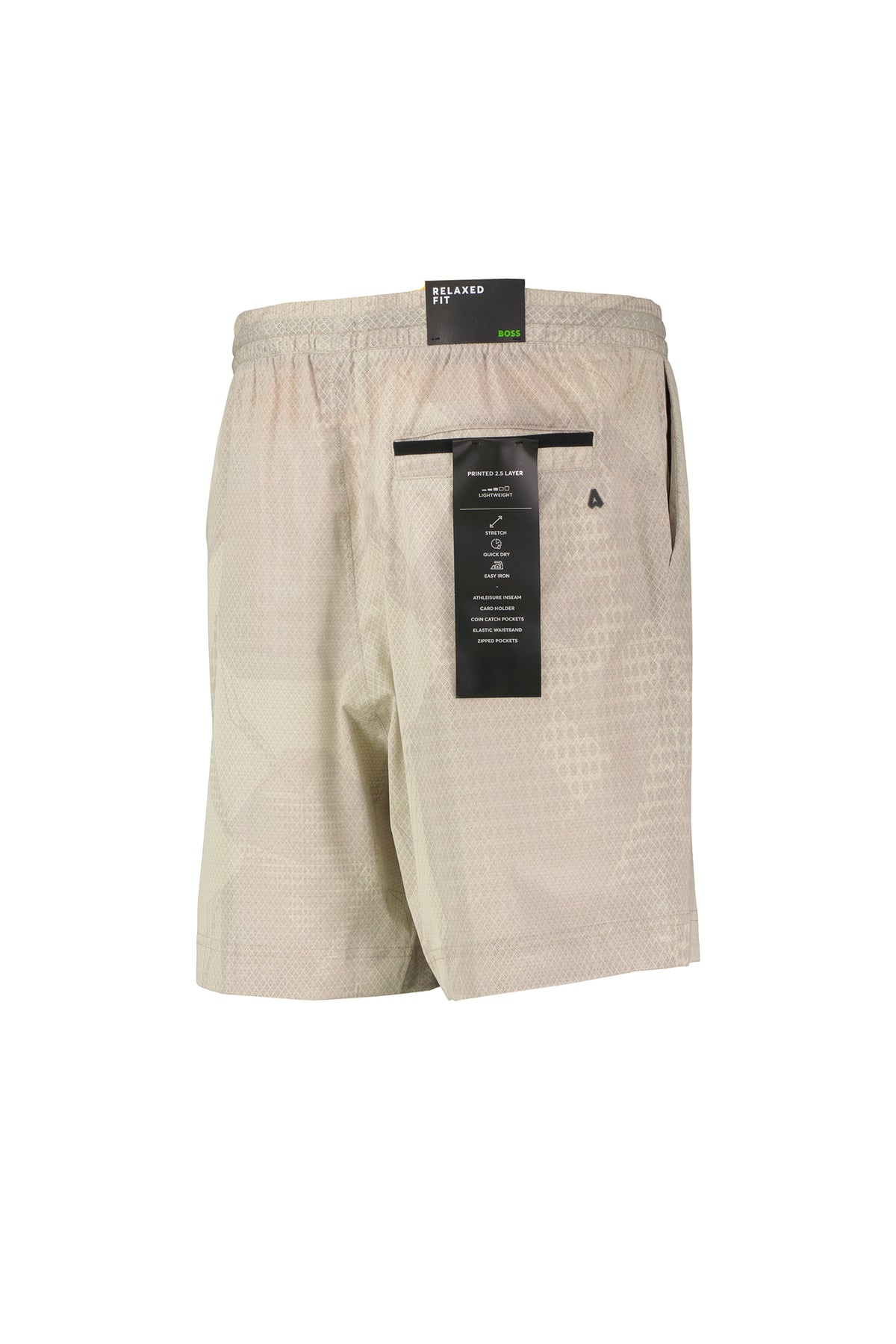 Mens BOSS Green S_Negev Open Beige Relaxed Fit Shorts - image 4