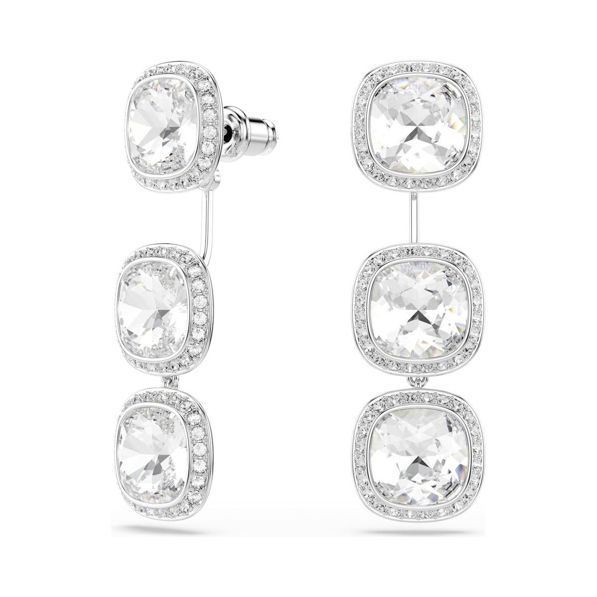 Swarovski Una Angelic Cushion Cut Stud With Detachable Drop Earrings 	5754342