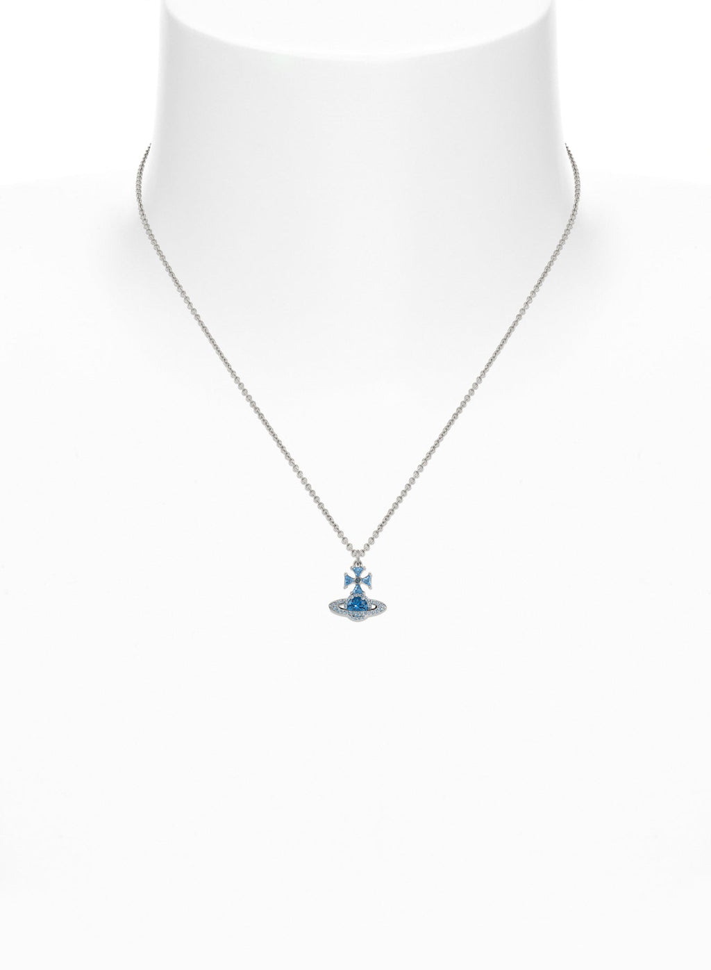 Vivienne Westwood Mila Blue Necklace 6301014B-02P289- — view 2