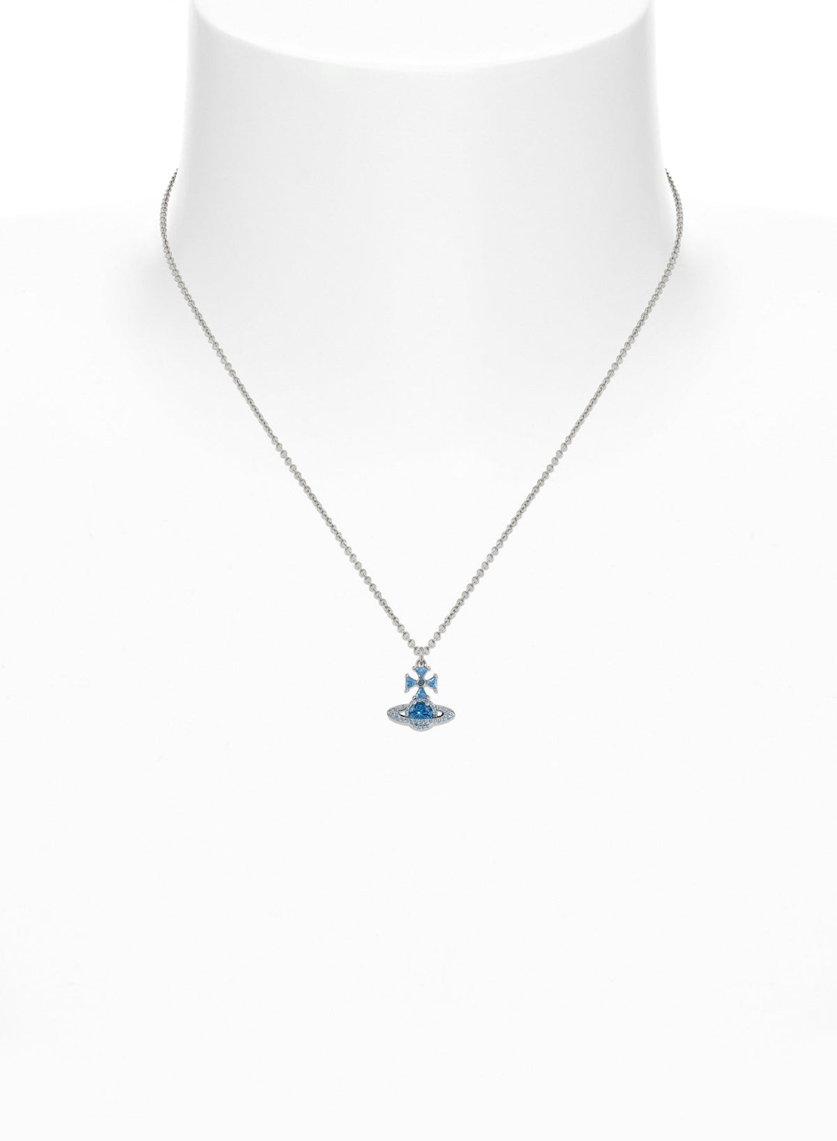 Vivienne Westwood Mila Blue Necklace 6301014B-02P289- — view 2
