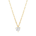 Sparkling Love necklace with silver and gold plated heart pendant detail. Sweet and stylish Nomination jewelry.