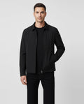 Men's Sandbanks Utility Nylon Black Overshirt