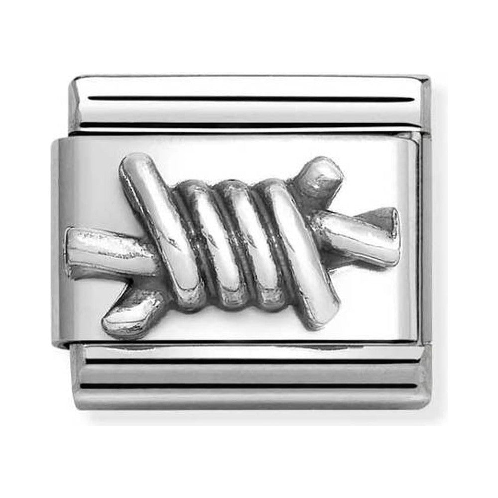 Nomination Composable Silver Barbed Wire Charm *