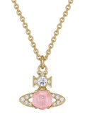 Vivienne Westwood Ondina Pink CZ Necklace 630203JJ-02R604-