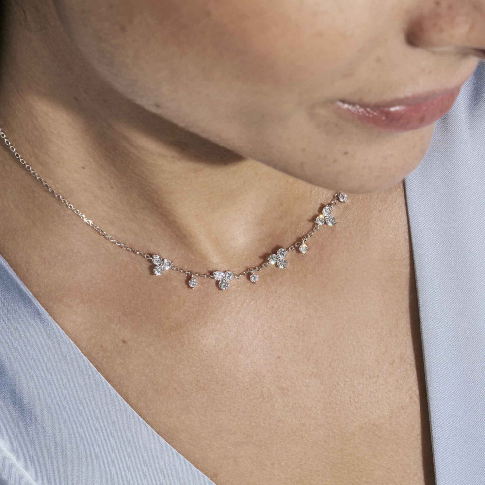 Nomination Silver Life Bouquet CZ Necklace