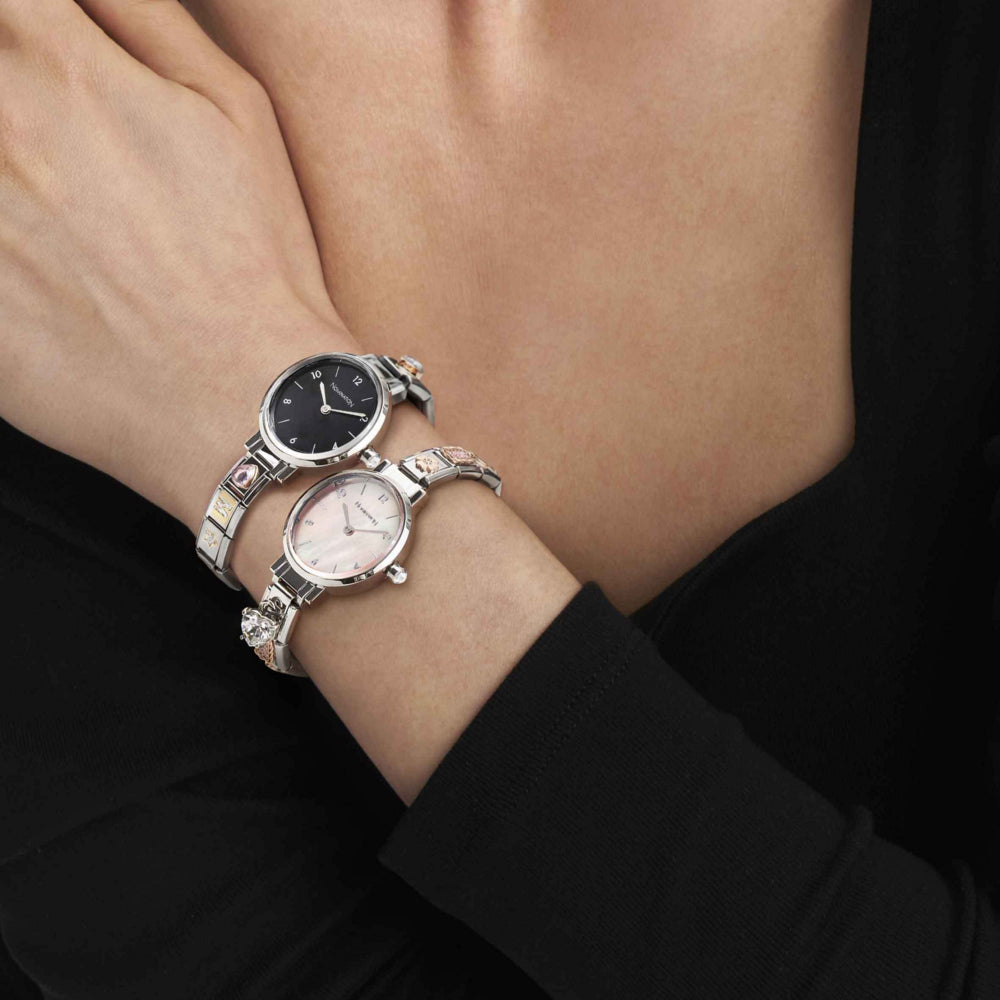 Nomination Paris Oval Black Dial Bracelet Watch 076038/012