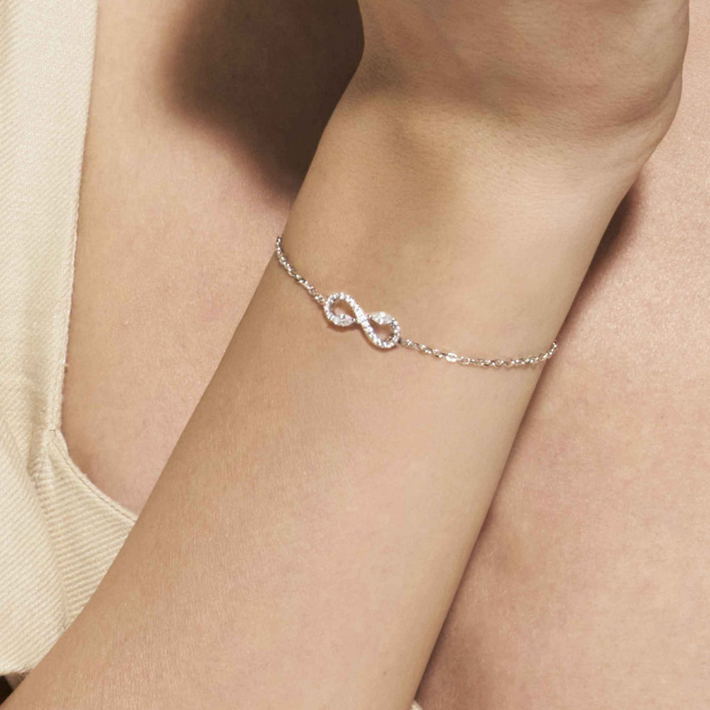 Nomination SHINE ME UP Cubic Zirconia Infinity Bracelet 925 Silver