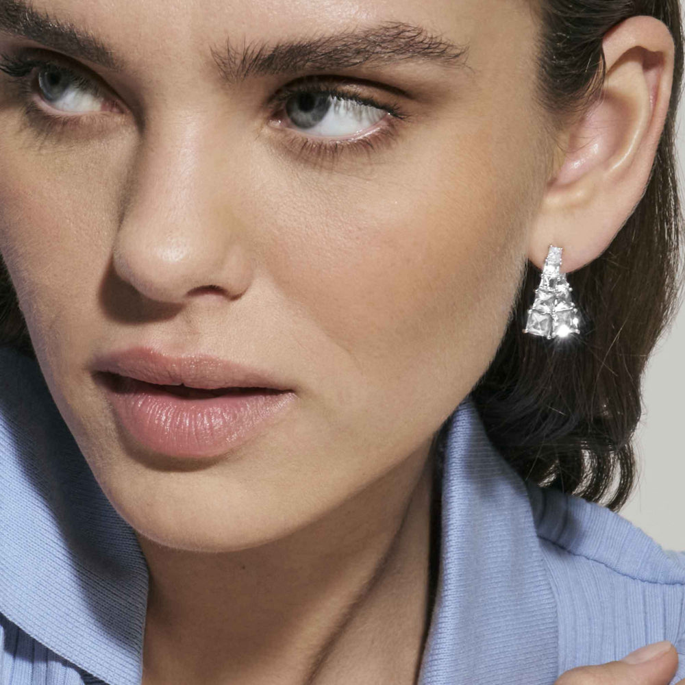 Nomination DAYTONIGHT Princess Cut Cubic Zirconia Earring Jackets 925 Silver
