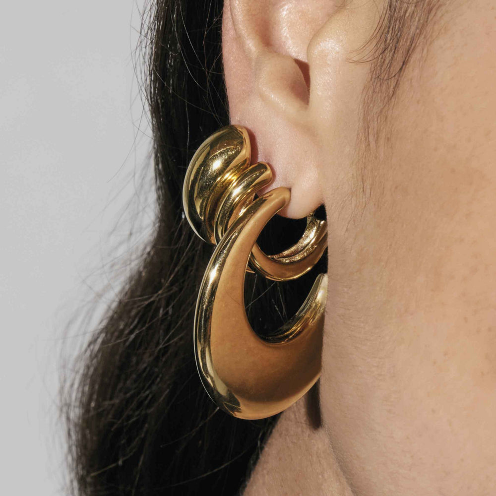 Nomination Ecclettica Large Half Hoop Earrings