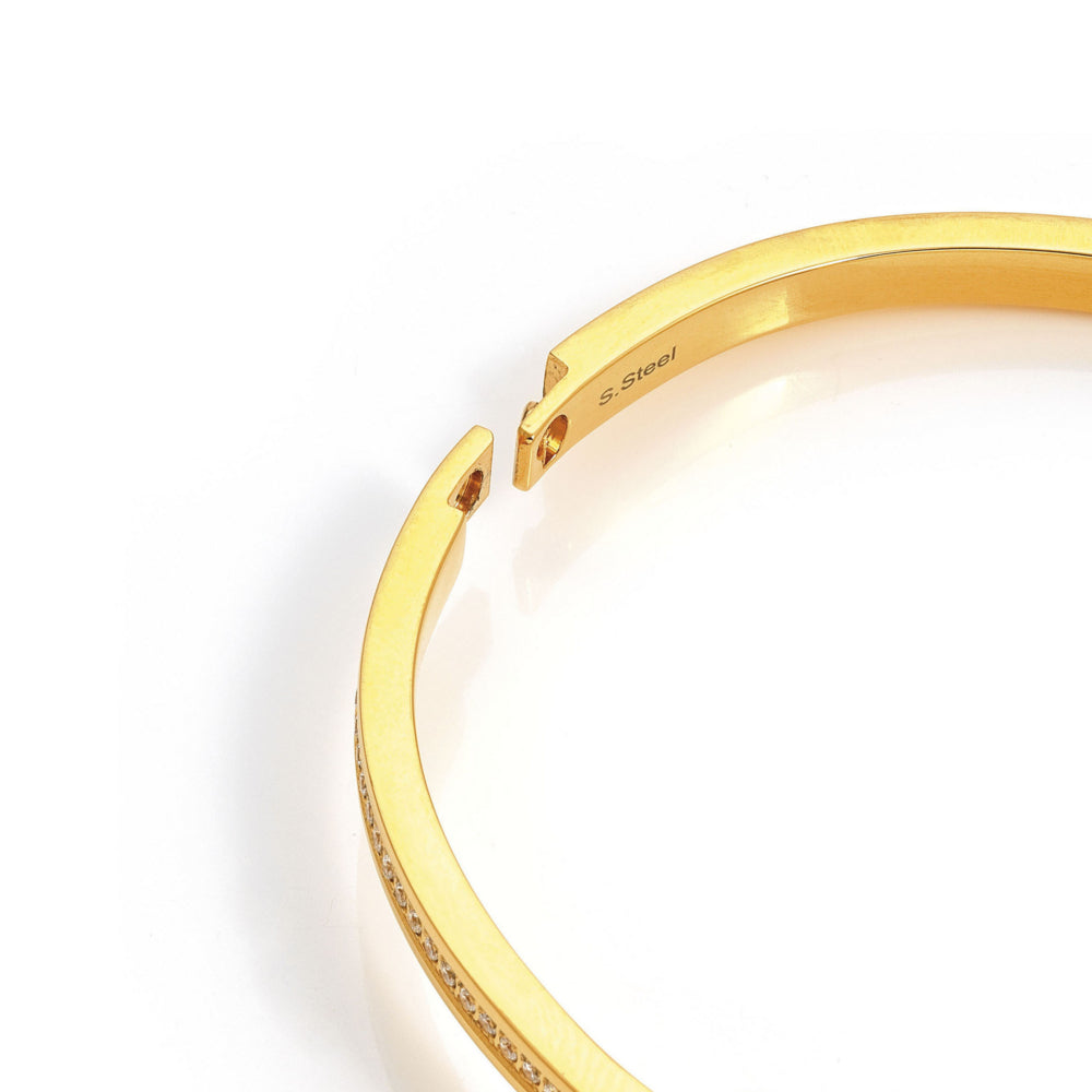 Nomination Pretty Bangles Gold Tone CZ Chain
