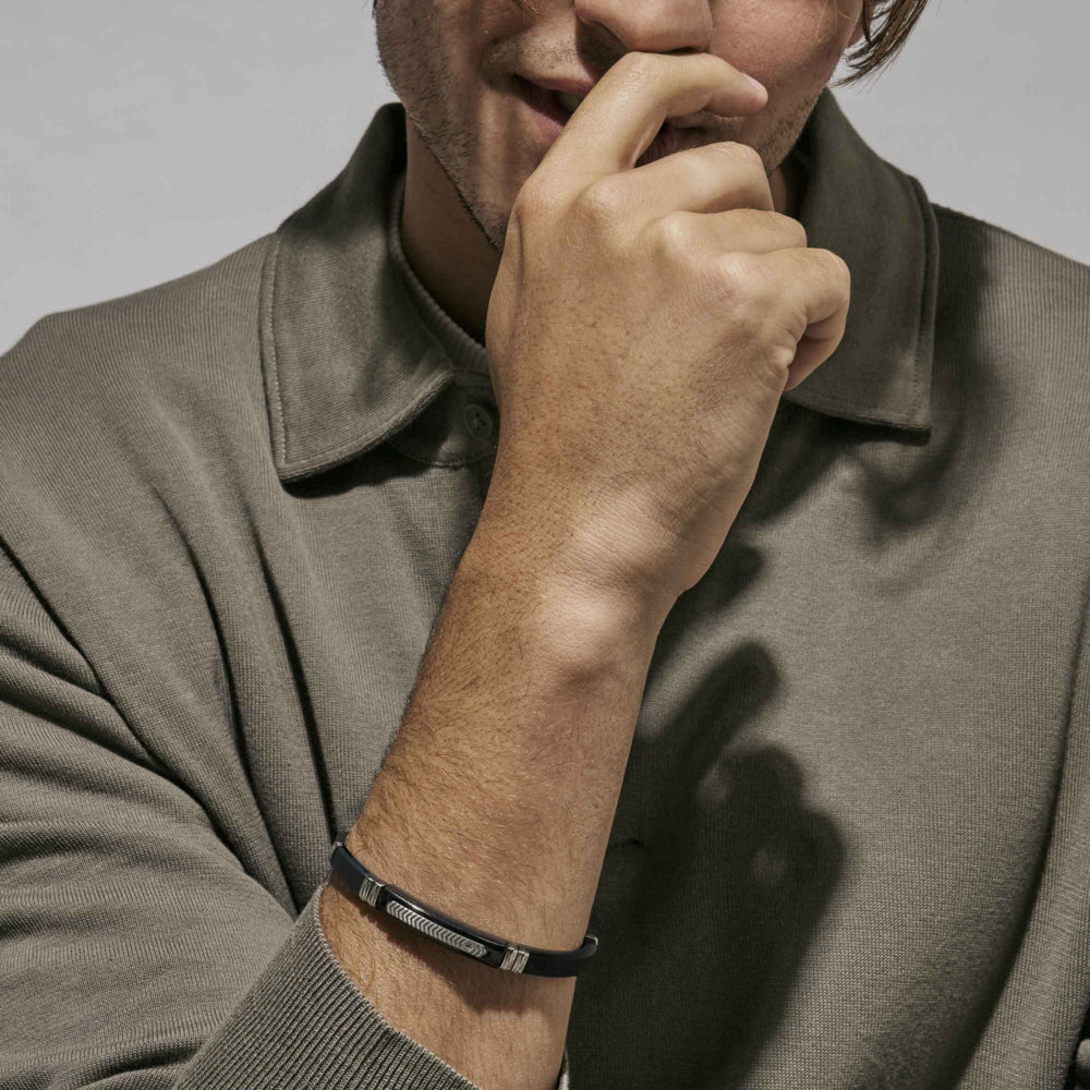Nomination Mens City Adjustable Silicone Bracelet 028819/057