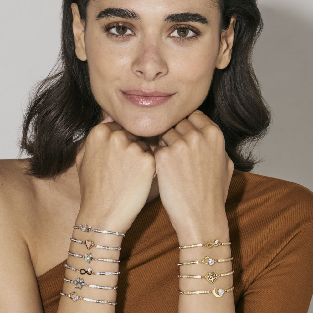 Nomination Milleluci Refined Edition-Rose Moon CZ Bracelet